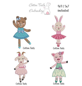 Ballerina Animals SET 1