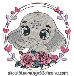 Big Eyes Elephant Wreath