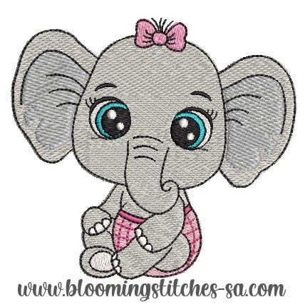 Big Eyes Ellie with Diaper – Blooming Stitches