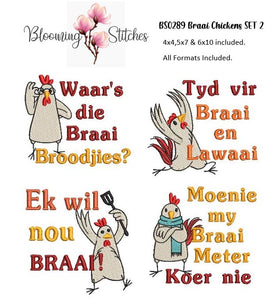 Braai Chickens SET 2 (Afrikaans)