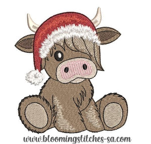 Christmas Highland Cow