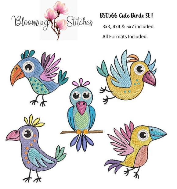 Cute Birds Set