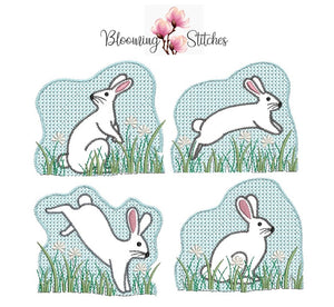 Reversed Silhouette Bunnies SET 2