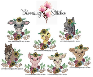 Sunflower Animals SET