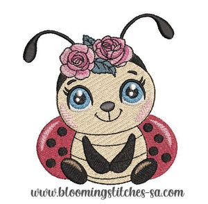 Ladybug with roses