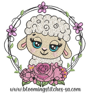 Sheep In Wreath