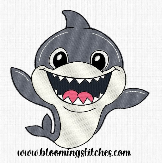 Baby Shark – Blooming Stitches