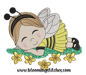 Sleeping Bee Girl