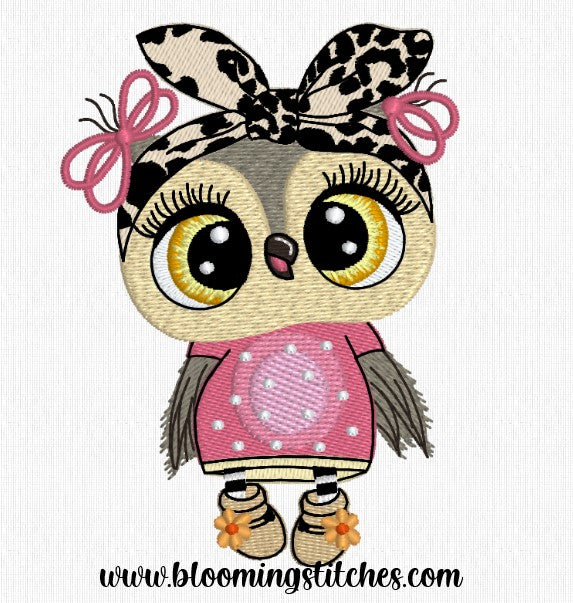 Big Eyes Owl With Head Band