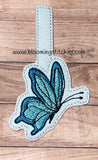 Butterfly Blue Key Fob