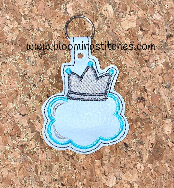 Cloud Crown Key Fob