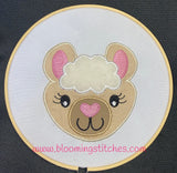 Llama Face Appliqué